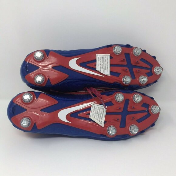 Nike Alpha Pro 2 Red and Blue Football Cleats Sz 12.5 main image 6